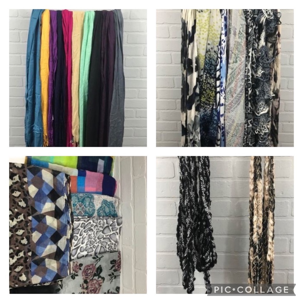 Lot of 25 assorted scarves